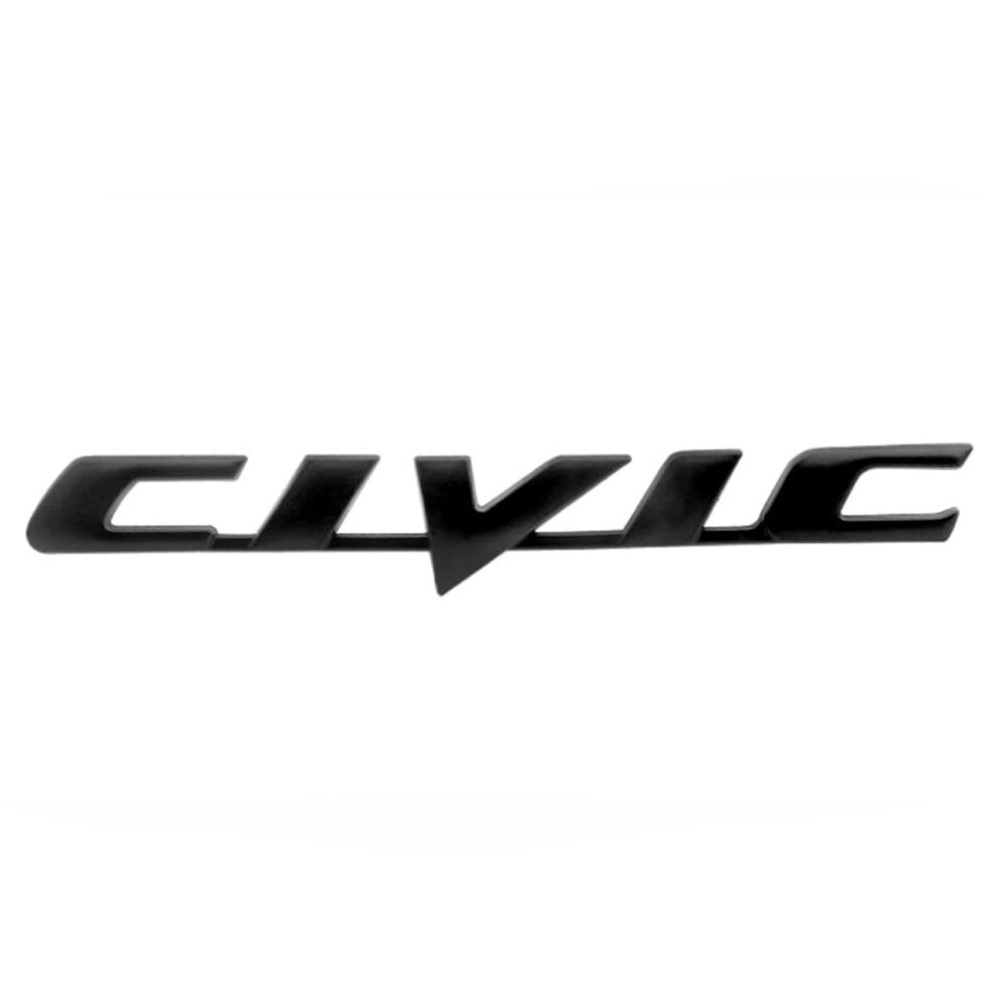 1 x 3D Rear Tail Letter Emblem Replacement for Civic 2006-2011(Black)